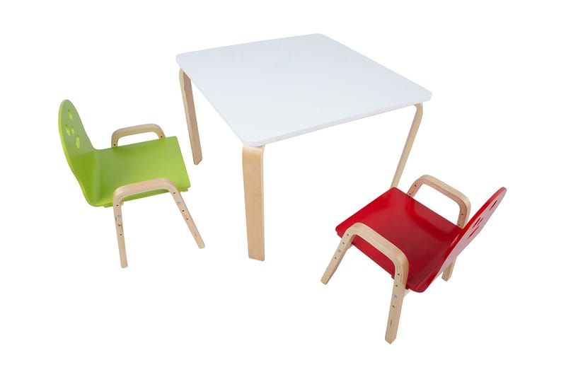 Barnbord Happy 75x75xH50 cm Vit - Barnbord och stolar