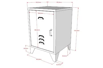 Nattduksbord Bronxx Svart - Svart - Möbler - Barnmöbler - Barnbord - Sängbord barn & nattduksbord barn