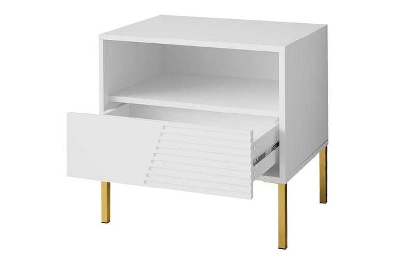 Barnsängbord Glenndale 55 cm - Vit - Möbler - Barnmöbler - Barnbord - Sängbord barn & nattduksbord barn