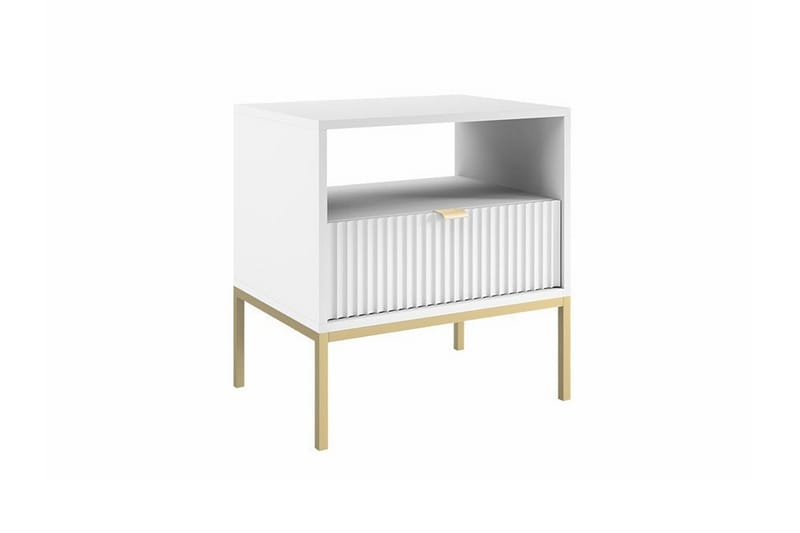 Barnsängbord Klinkerville 56 cm - Vit - Möbler - Barnmöbler - Barnbord - Sängbord barn & nattduksbord barn