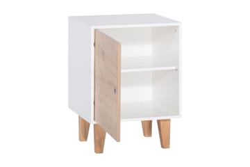Skåp Concept Vit/Röd/Natur - Röd/Trä/natur/Vit - Möbler - Barnmöbler - Barnbord - Sängbord barn & nattduksbord barn