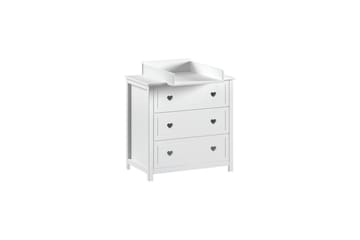 Amori Skötbordsbyrå 90x76 cm - Vit - Möbler - Barnmöbler - Barnbord - Skötbord - Skötbord byrå