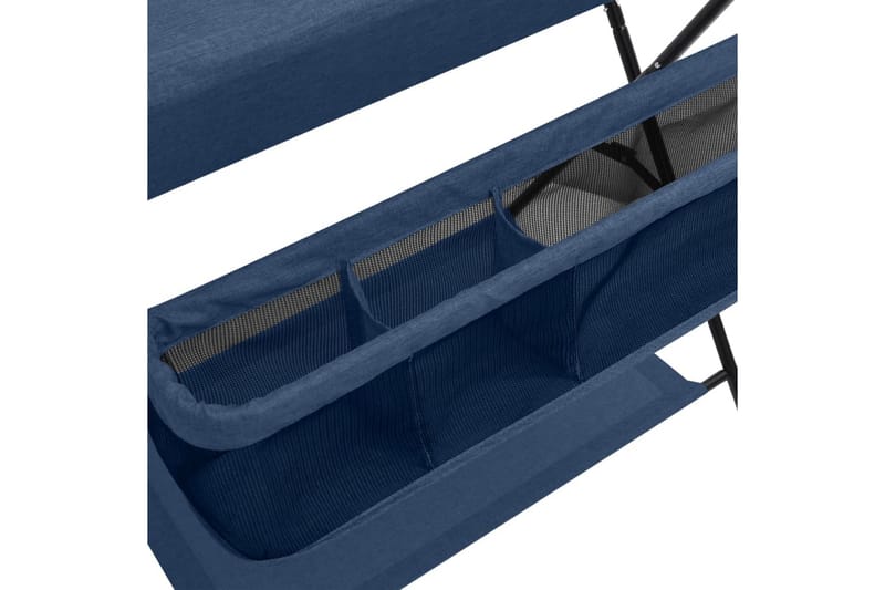 Skötbord marinblå järn - Blå - Ihopfällbart skötbord