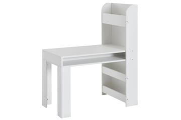 Barnskrivbord Rachid 90 cm Rektangulär - Vit - Möbler - Barnmöbler - Barnbord - Skrivbord barn