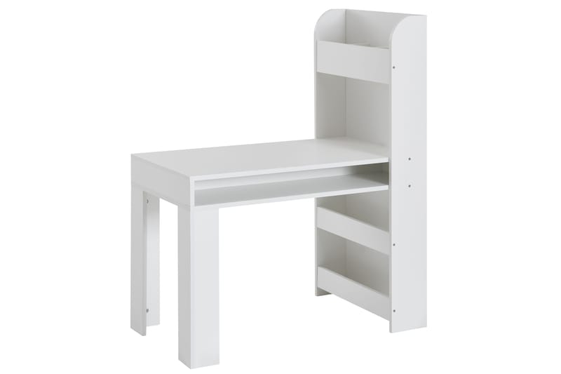 Barnskrivbord Rachid 90 cm Rektangulär - Vit - Möbler - Barnmöbler - Barnbord - Skrivbord barn