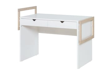 Skrivbord Stige 120 cm Vit/Trä/Natur - Vit/Trä/natur - Möbler - Barnmöbler - Barnbord - Skrivbord barn