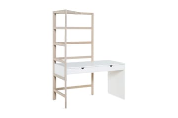 Skrivbord Stige 140 cm Vit/Trä/Natur - Vit/Trä/natur - Möbler - Barnmöbler - Barnbord - Skrivbord barn