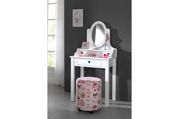 Sminkbord/Pigtittare Hokeby - Vit - Möbler - Barnmöbler - Barnbord