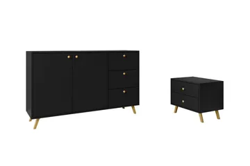 Emyvale Möbelset För Barnrum - Svart - Möbler - Barnmöbler - Barnmöbelset