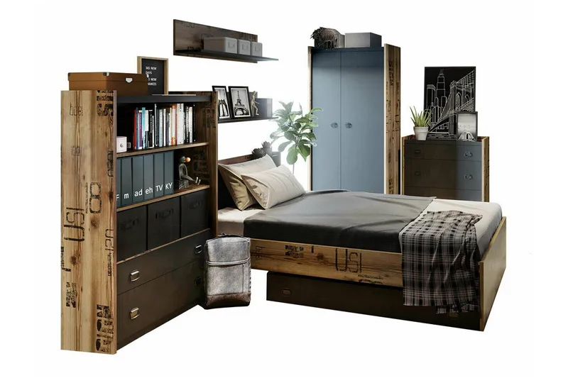 Rathmore Möbelset För Barnrum, Grå