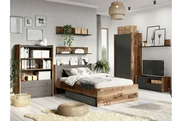 Rathmore Möbelset För Barnrum - Grå - Möbler - Barnmöbler - Barnmöbelset