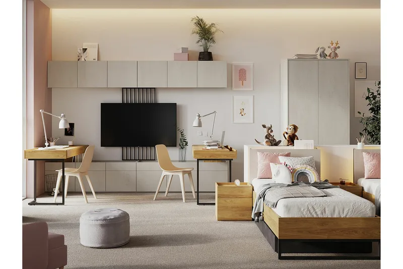 Rathmore Möbelset För Barnrum - Svart - Möbler - Barnmöbler - Barnmöbelset