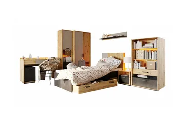 Rathmore Möbelset För Barnrum - Svart - Möbler - Barnmöbler - Barnmöbelset