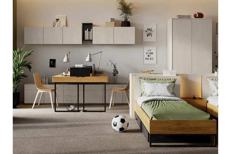 Rathmore Möbelset För Barnrum - Svart - Möbler - Barnmöbler - Barnmöbelset