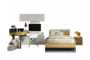 Rathmore Möbelset För Barnrum - Svart - Möbler - Barnmöbler - Barnmöbelset