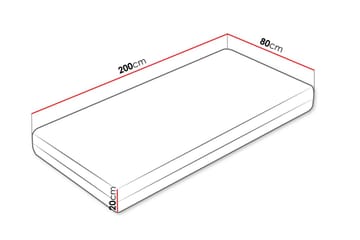Afvan Resårmadrass 80x200 cm - Vit - Möbler - Barnmöbler - Barnsäng & juniorsäng - Resårbotten barn & barn madrasser