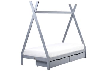 Barnsäng med lådor Devay - Grå - Möbler - Barnmöbler - Barnsäng & juniorsäng - Hussäng