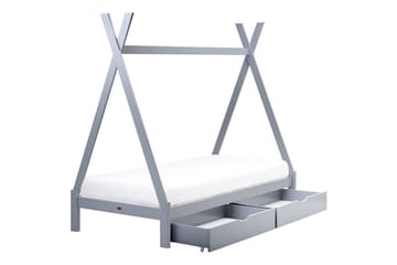 Barnsäng med lådor Devay - Grå - Möbler - Barnmöbler - Barnsäng & juniorsäng - Hussäng