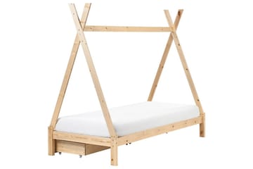 Barnsäng med lådor Devay - Ljus trä - Möbler - Barnmöbler - Barnsäng & juniorsäng - Hussäng