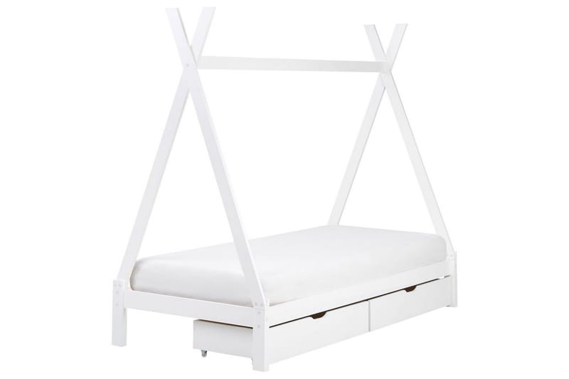 Barnsäng med lådor Devay - Vit - Möbler - Barnmöbler - Barnsäng & juniorsäng - Hussäng