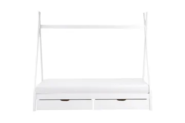 Barnsäng med lådor Devay - Vit - Möbler - Barnmöbler - Barnsäng & juniorsäng - Hussäng