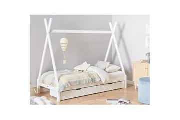 Barnsäng med lådor Devay - Vit - Möbler - Barnmöbler - Barnsäng & juniorsäng - Hussäng