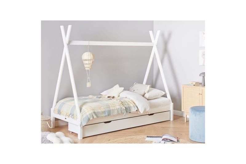 Barnsäng med lådor Devay - Vit - Möbler - Barnmöbler - Barnsäng & juniorsäng - Hussäng