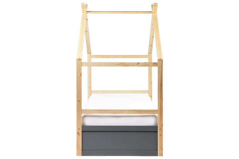 Barnsäng Orgeval - Grå, ljust trä, vit - Möbler - Barnmöbler - Barnsäng & juniorsäng - Hussäng