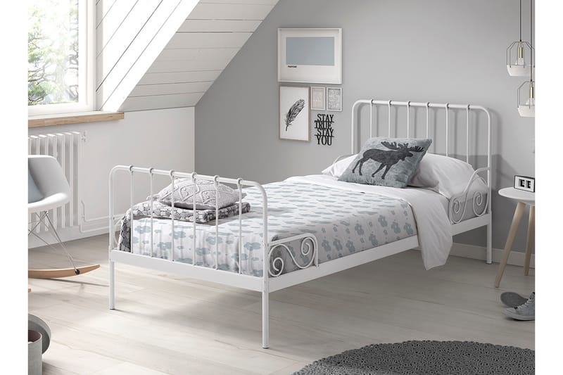 Barnsäng Stestone 90x200 - Vit - Möbler - Barnmöbler - Barnsäng & juniorsäng