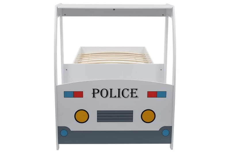 Barnsäng polisbil med skrivbord 90x200 cm - Flerfärgad - Barnsäng & juniorsäng