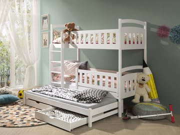 Blankana Våningssäng Två Liggplatser 90x200 cm - Beige - Möbler - Barnmöbler - Barnsäng & juniorsäng - Loftsäng barn