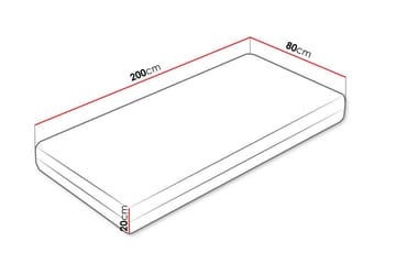 Bruksbacken Resårmadrass 80x200 cm - Vit - Möbler - Barnmöbler - Barnsäng & juniorsäng - Resårbotten barn & barn madrasser