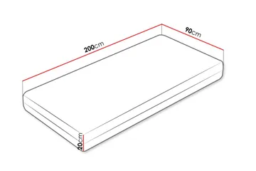 Bruksbacken Resårmadrass 90x200 cm - Vit - Möbler - Barnmöbler - Barnsäng & juniorsäng - Resårbotten barn & barn madrasser