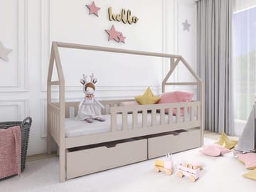 Claven Hussäng 96x188 cm - Beige - Möbler - Barnmöbler - Barnsäng & juniorsäng - Hussäng