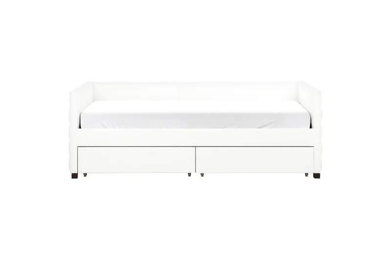 Dagbädd med förvaring Marray - Vit - Möbler - Barnmöbler - Barnsäng & juniorsäng - Barnsäng med förvaring