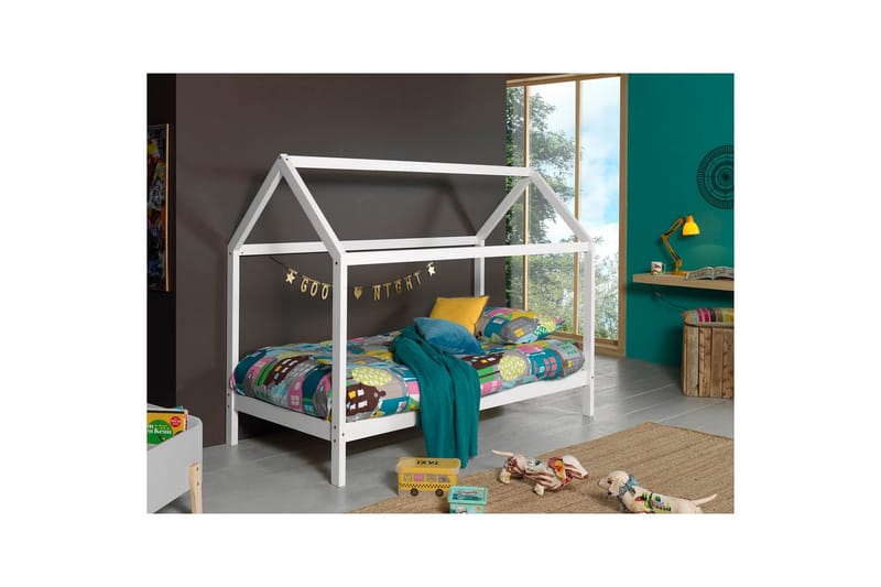 Dallas Hussäng 98x208 cm - Vit - Möbler - Barnmöbler - Barnsäng & juniorsäng - Hussäng