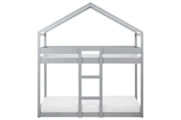 Fallon Våningssäng Två Liggplatser 90x200 - Grå - Möbler - Barnmöbler - Barnsäng & juniorsäng - Våningssäng barn