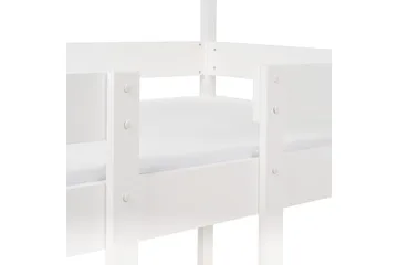 Fallon Våningssäng Två Liggplatser 90x200 - Vit - Möbler - Barnmöbler - Barnsäng & juniorsäng - Loftsäng barn