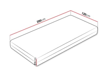 Flynt Resårmadrass 120x200 cm - Vit - Möbler - Barnmöbler - Barnsäng & juniorsäng - Resårbotten barn & barn madrasser