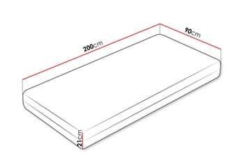 Flynt Resårmadrass 90x200 cm - Vit - Möbler - Barnmöbler - Barnsäng & juniorsäng - Resårbotten barn & barn madrasser