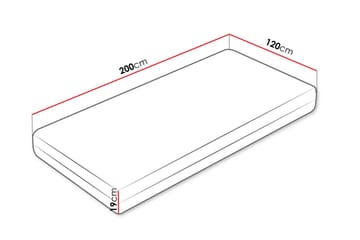 Frohike Resårmadrass 120x200 cm - Vit - Möbler - Barnmöbler - Barnsäng & juniorsäng - Resårbotten barn & barn madrasser