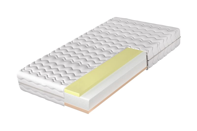 Fynlee Skummadrass 200x200 cm, Vit