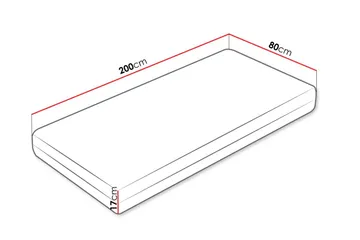 Guntorp Resårmadrass 80x200 cm - Vit - Möbler - Barnmöbler - Barnsäng & juniorsäng - Resårbotten barn & barn madrasser
