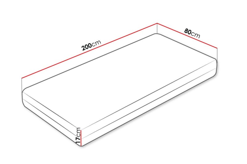 Guntorp Resårmadrass 80x200 cm - Vit - Möbler - Barnmöbler - Barnsäng & juniorsäng - Resårbotten barn & barn madrasser