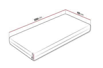 Guntorp Resårmadrass 90x200 cm - Vit - Möbler - Barnmöbler - Barnsäng & juniorsäng - Resårbotten barn & barn madrasser