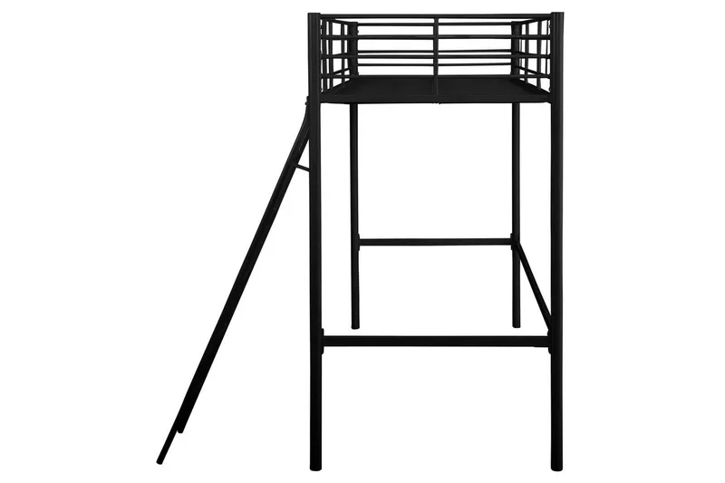 Hög säng Clove Svart - Svart - Möbler - Barnmöbler - Barnsäng & juniorsäng - Loftsäng barn