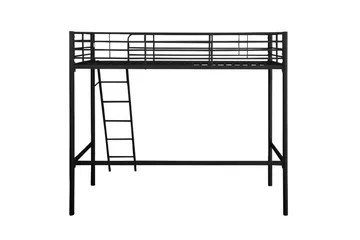 Hög säng Clove Svart - Svart - Möbler - Barnmöbler - Barnsäng & juniorsäng - Våningssäng barn