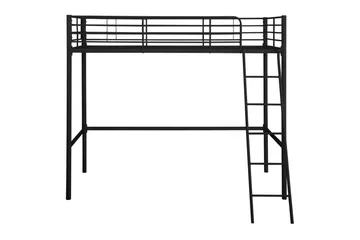 Hög säng Clove Svart - Svart - Möbler - Barnmöbler - Barnsäng & juniorsäng - Våningssäng barn