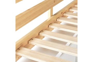 Högsäng med skrivbord Foucamont - Ljus trä, vit - Möbler - Barnmöbler - Barnsäng & juniorsäng - Loftsäng barn