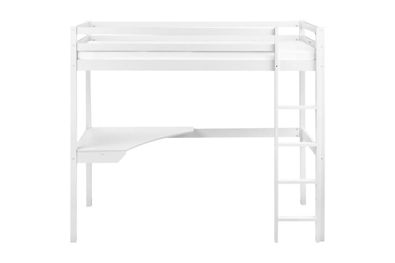 Högsäng med skrivbord Loury - Vit - Möbler - Barnmöbler - Barnsäng & juniorsäng - Loftsäng barn